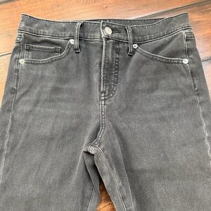 Express Women’s Shimmer Midrise Skinny Black Jeans